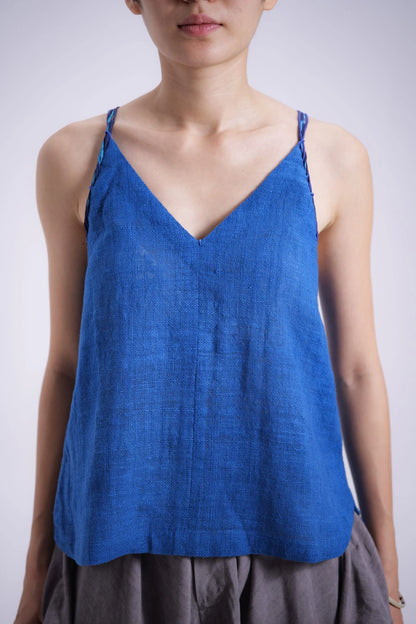 LIN001-ÁO HAI DÂY BỆN TAY LINEN