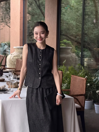 HVS002-SET ÁO,VÁY MẶC QUY VÂN