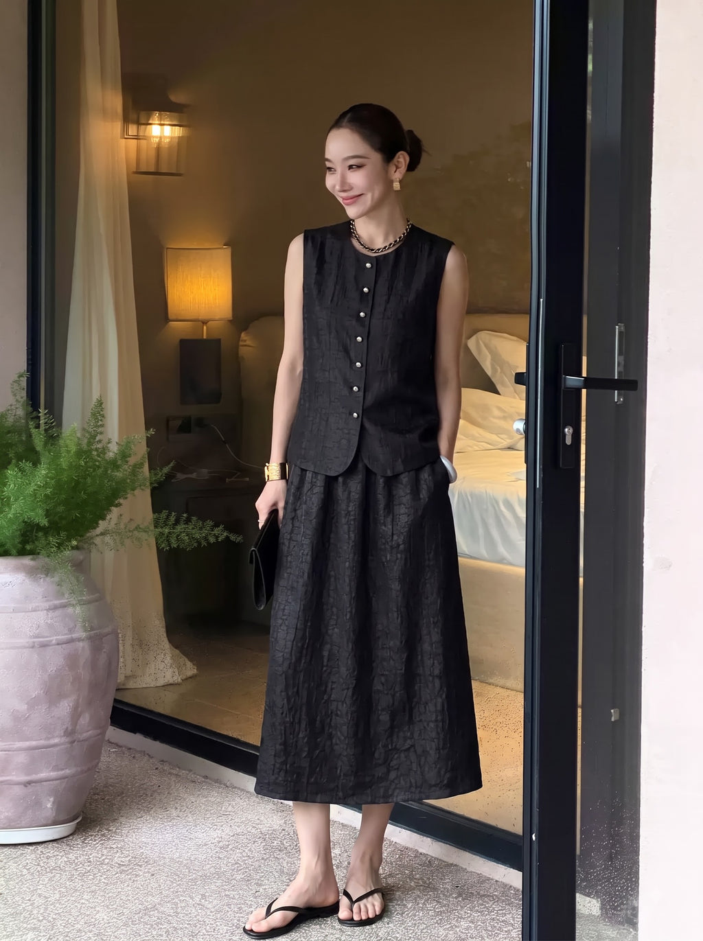 HVS002-SET ÁO,VÁY MẶC QUY VÂN
